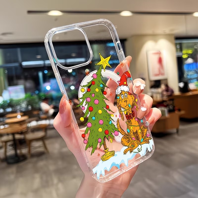 Mini Pc Case - Puppy themed Christmas party Clear Phone