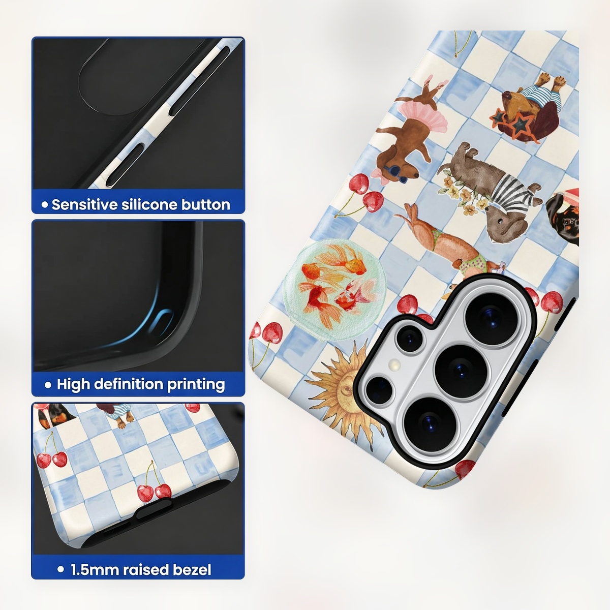 Funny Dogs Summer 2-in-1 Dual- - Computer Case ulasan dan harga