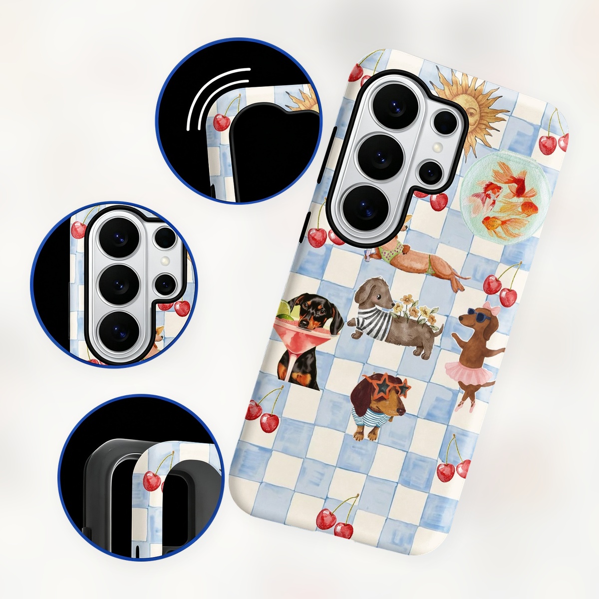 Funny Dogs Summer 2-in-1 Dual- - Computer Case ulasan dan harga