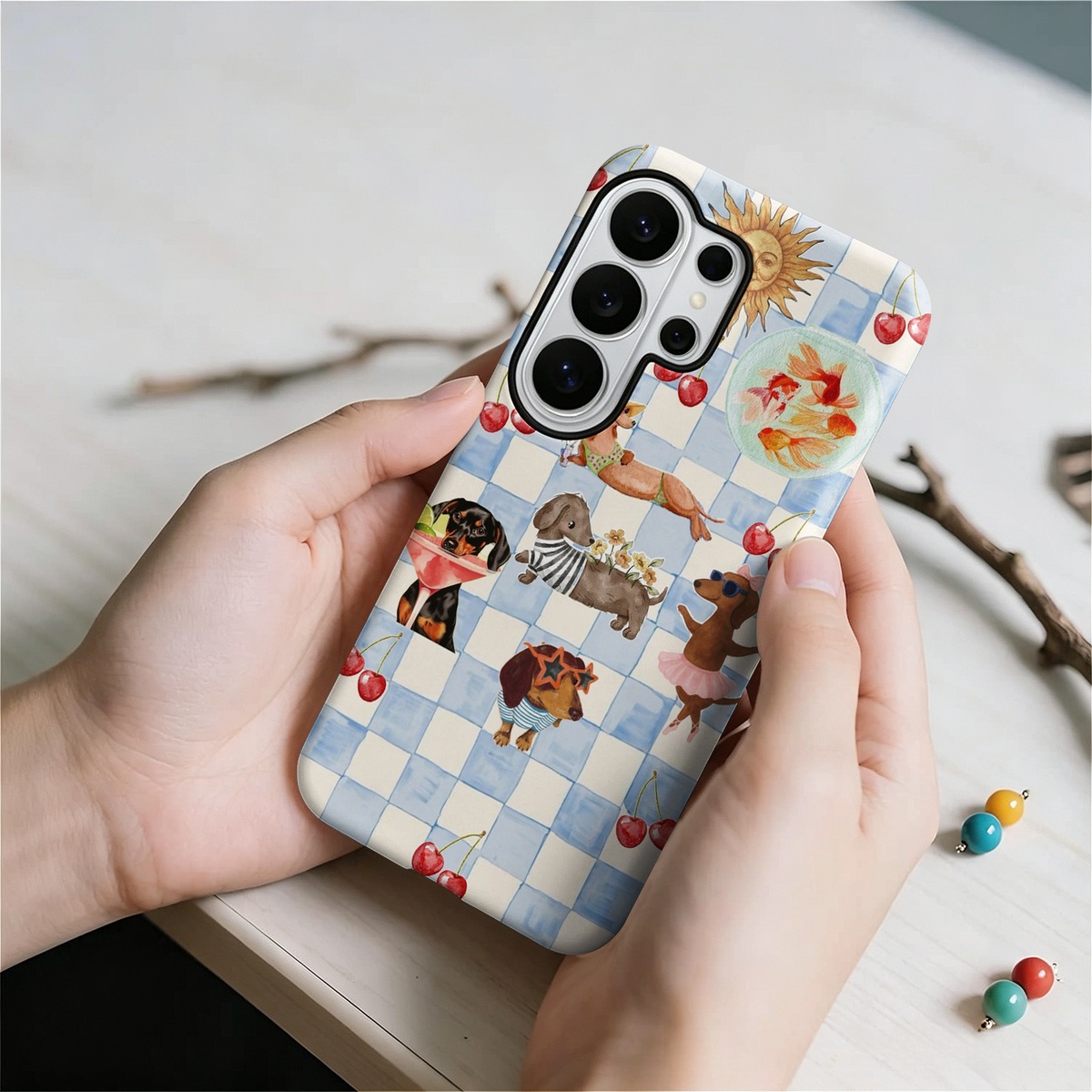 Funny Dogs Summer 2-in-1 Dual- - Computer Case ulasan dan harga
