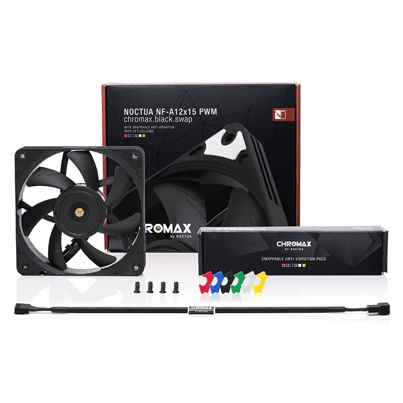 Noctua NF-A12x15 PWM Chromax.b - Case Fan Controller ulasan dan harga