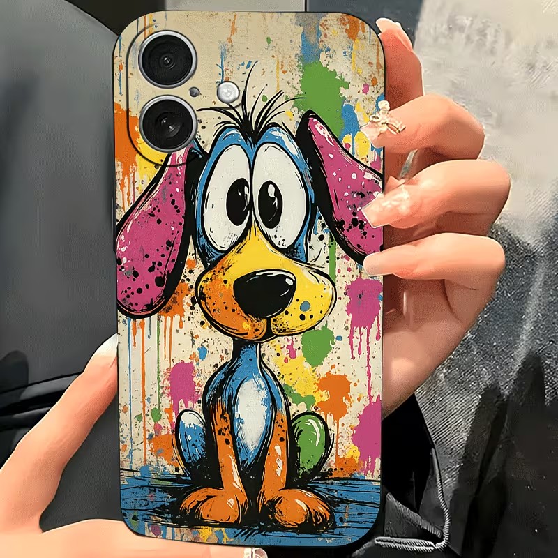 Graffiti Colored Puppy TPU Pho - Mini Pc Case ulasan dan harga