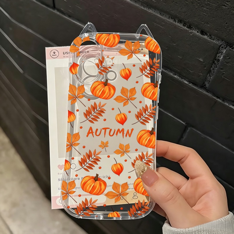 Autumn Pumpkin Falling Leaves  - Computer Case ulasan dan harga