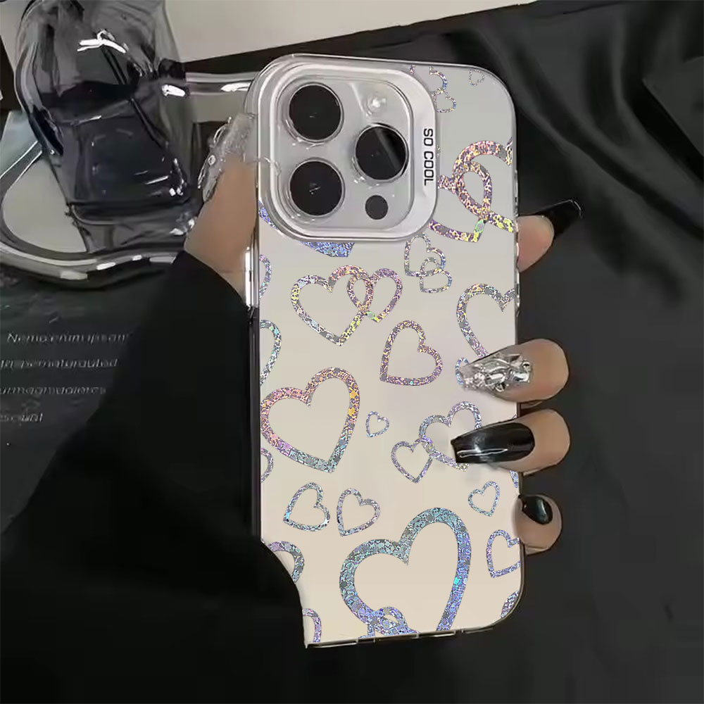Colorful Heart Print Case For  - Matte Pc Case ulasan dan harga